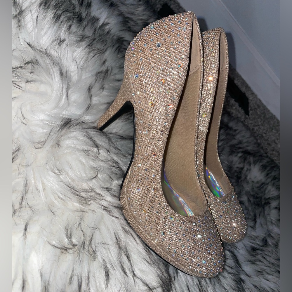 Silver Slipper Stiletto heels